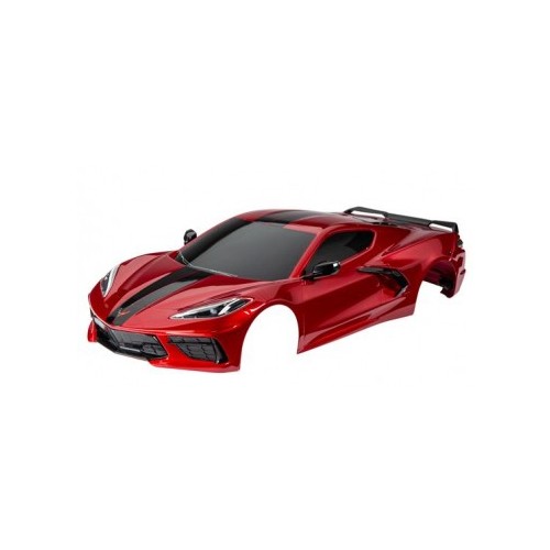 Traxxas 9311R Body Corvette Stingray Red Complete