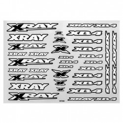 XRAY XB4 STICKER FOR BODY - WHITE - 397380