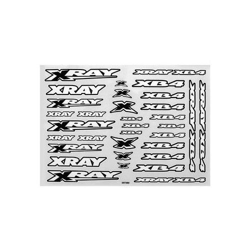 XRAY XB4 STICKER FOR BODY - WHITE - 397380