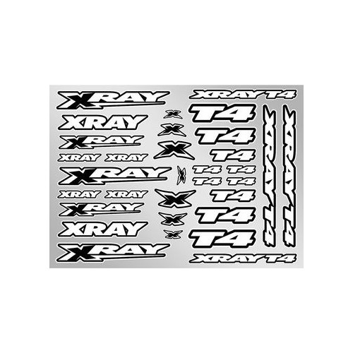 XRAY T4 STICKER FOR BODY - WHITE - 397326