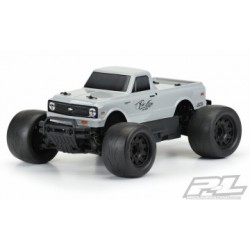 1972 Chevy C-10 Truck Body Tough-Color (Stone Gray) for Stampede