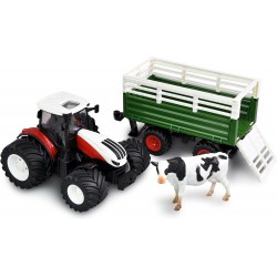 RC Traktor med vogn og ko
