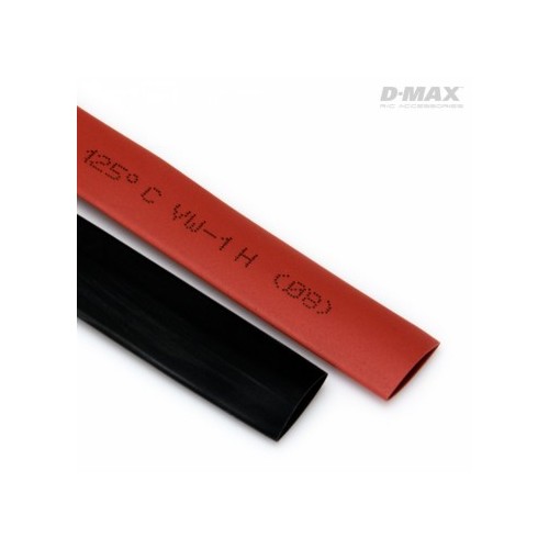 Heat Shrink Tube Red & Black D8/W12mm x 1m