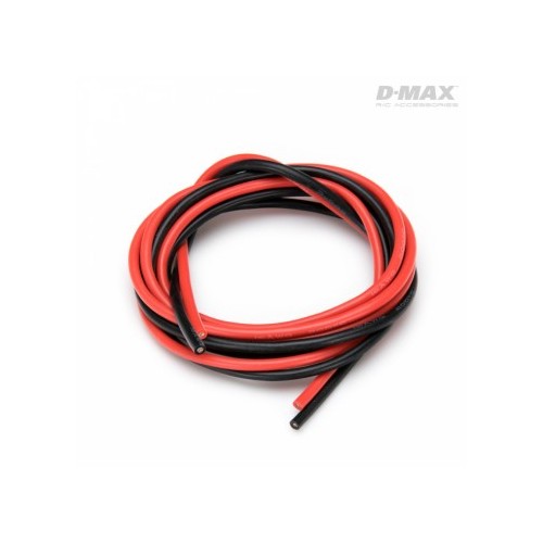 Wire Red & Black 16AWG D1.6/3mm x 1m