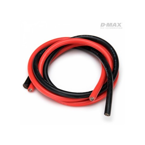 Wire Red & Black 6AWG D6/8.6mm x 1m