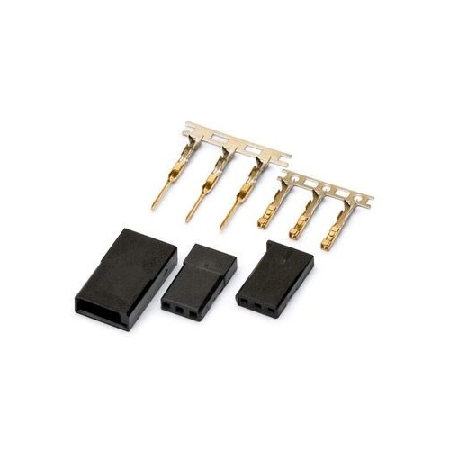 Connector Futaba gold plated pair