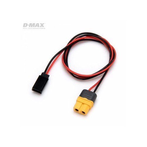 Charge Lead Futaba RX to XT60 20AWG 500mm