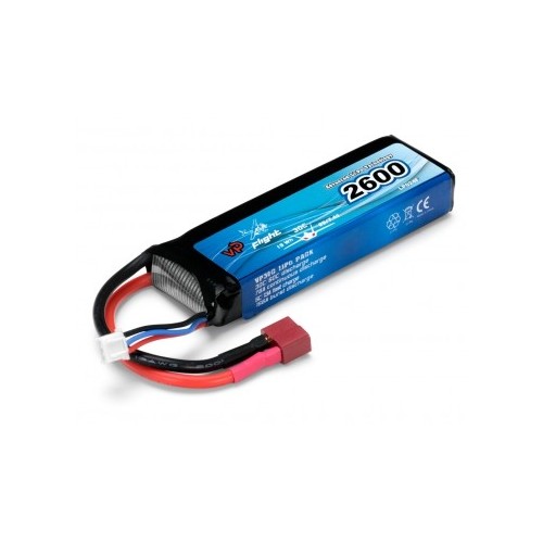 Li-Po Battery 2S 7,4V 2600mAh 30C T-Connector