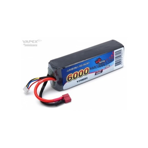 Li-Po Battery 3S 11,1V 6000mAh 50C T-Connector