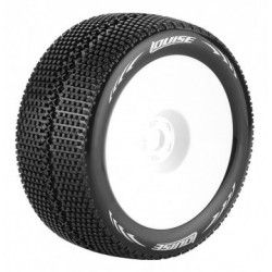 Tires & Wheels T-TURBO 1/8 Truggy Soft White 0-Offset (2 pcs.)
