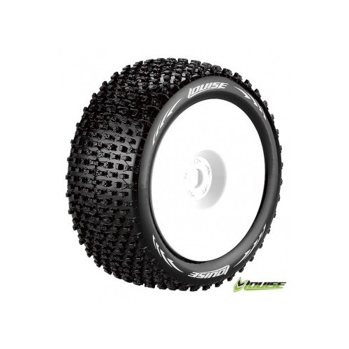 Tires & Wheels T-PIRATE 1/8 Truggy Soft White 0-Offset (2 pcs.)
