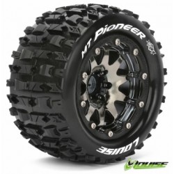Tire & Wheel MT-PIONEER 1/10 Sv.krom Beadlock (0) Soft MFT