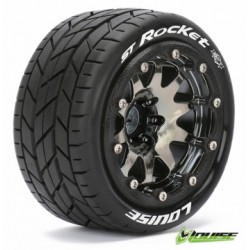 Tire & Wheel ST-ROCKET 1/10 Sv.krom Beadlock (1/2) Soft MFT