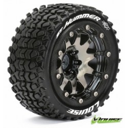 Tire & Wheel ST-HUMMER 1/10 Sv.krom Beadlock (0) Soft MFT