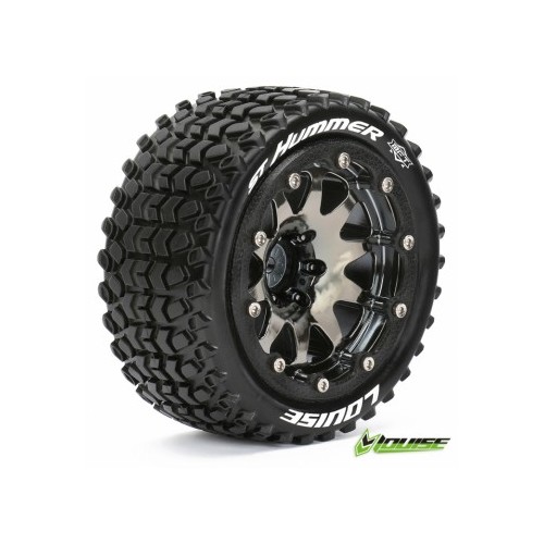 Tire & Wheel ST-HUMMER 1/10 Sv.krom Beadlock (1/2) Soft MFT