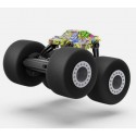 Rolig men vild - fjernstyret stunt Monster bil med store dæk - inkl. batteri og lader