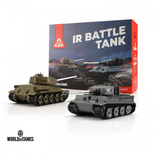 Kæmp imod hinanden - World of Tanks 1/30 RC Tiger I + T-34/85 IR