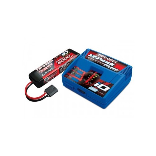 EZ-Peak Plus 4A NiMH/LiPo 2-3S Charger Auto ID + 3S LiPo Battery 5000mAh