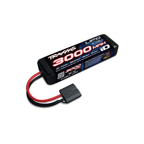 Li-Po Battery 2S 7.4v 3000mAh 20C iD-connector