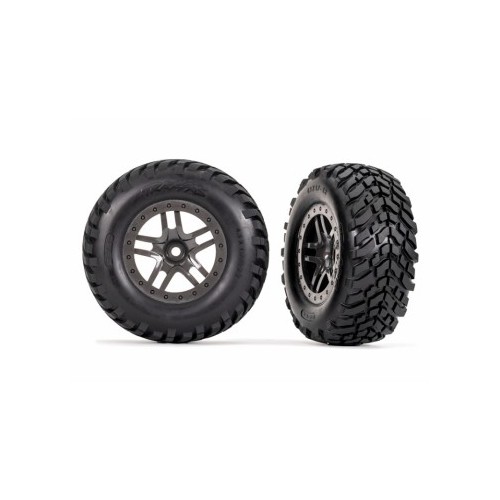 Tires & Wheels SCT Offroad/ SPlit-Spoke Gray 2.8 4WD TSM (2)