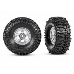 Tires & Wheels Mickey Thompson Baja Pro Xs/ Satin Chrome 2.4x1.0 (2)