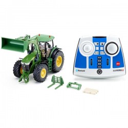 John Deere 7310R med frontlæsser og APP styring