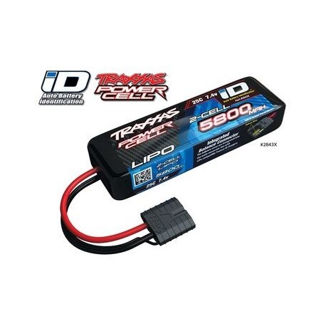 Traxxas 2843X Li-Po Battery 2S 7,4V 5800mAh 25C iD-connector - Demo