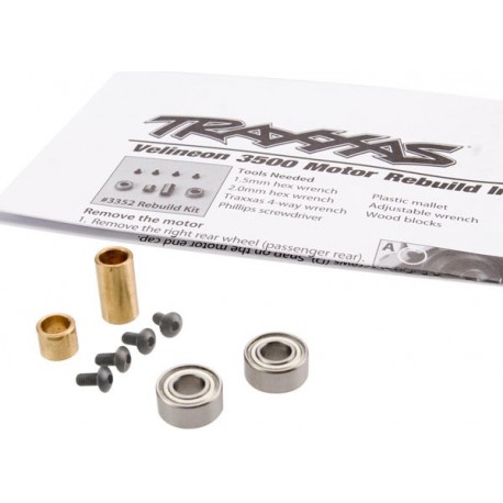 Traxxas 3352 Rebuild kit, Velineon 3500 (includes 5x11x4mm ball bearings (2), 2.5x5