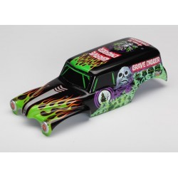 Traxxas 3680 Body, Grave Digger, Officially Licensed Monster Jam replica (painted,