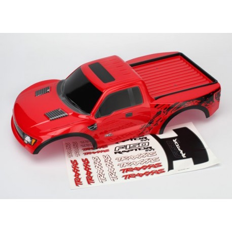 Traxxas 5814R Body, Ford Raptor®, red (painted, decals applied)