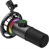 FIFINE K658 Dynamic RGB USB  Microphone, Black