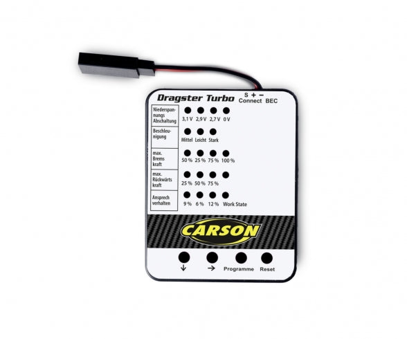 Carson - 1:10 BL Set Dragster Turbo Program Card