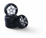 1:10 wheel set (4) 6S style silver 26mm