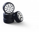 1:10 wheel set (4) M-Design white/black