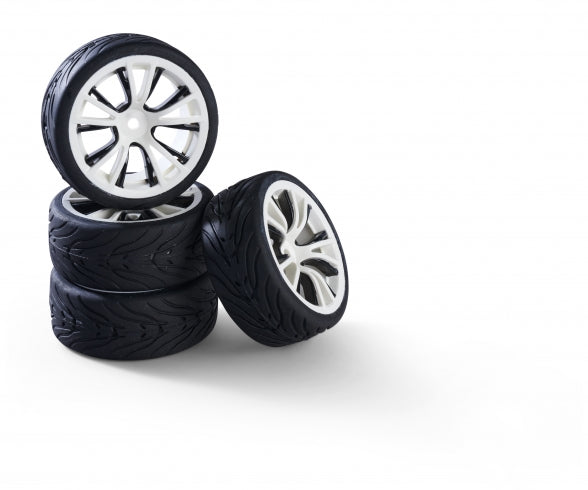 1:10 wheel set (4) M-Design white/black