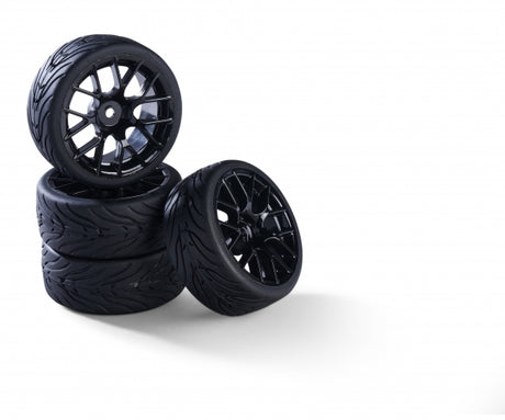 1:10 wheel set (4) Y-Design2 black 26mm