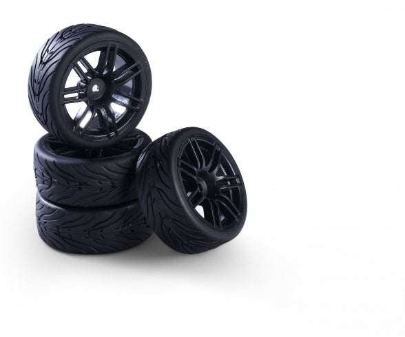 1:10 wheel set(4) Design 14Sp.black 26mm