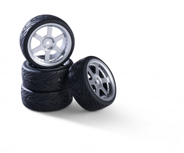 1:10 wheel set(4) Design 6sp.silver 26mm