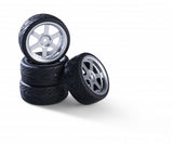 1:10 wheel set(4) Design 6sp.silver 26mm