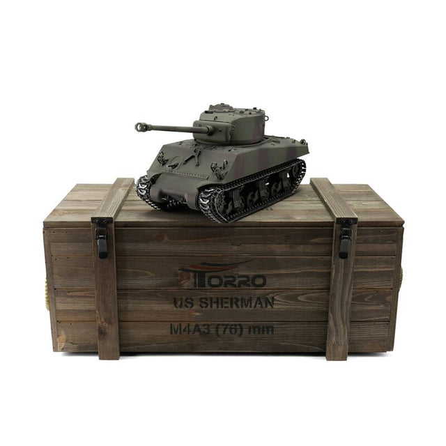 1/16 RC M4A3 Sherman 76mm camo IR Servo