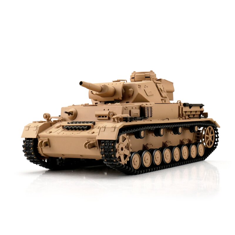 1/16 RC Panzer IV Ausf. F1 sand BB+IR (Metal Tracks)
