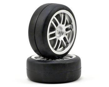 Traxxas 7376A Tires and wheels, assembled, glued (Rally wheels, satin, 1.9
