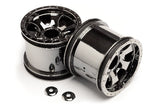 Warlock Wheel Black Chrome (2.2In/2Pcs)