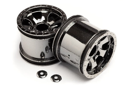Warlock Wheel Black Chrome (2.2In/2Pcs)