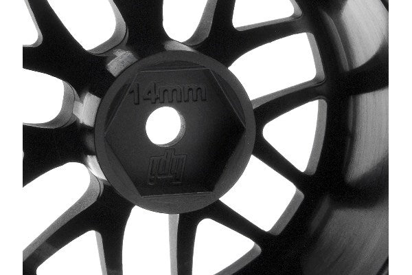 BBS Spoke Wheel 48X34mm Black (14mm Offset/2pcs)