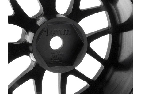 BBS Spoke Wheel 48X34mm Black (14mm Offset/2pcs)