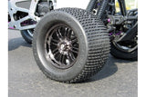 8 Spoke Wheel Black Chrome (83X56Mm/2Pcs)