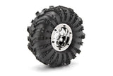 Rock 8 Bead Lock Wheel Chrome (55X36Mm/2Pcs)