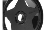 Super Star Wheel Black front (120X60Mm/2Pcs)