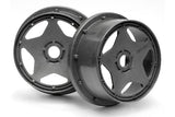 Super Star Wheel Gunmetal Front (120X60Mm/2Pcs/)